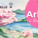 tuto aquarelle peindre un arbre rose by creativ-ariane