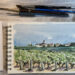 aquarelle paysage de vigne @creativ-ariane